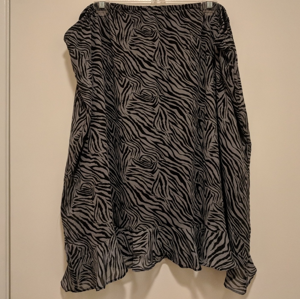 Zebra Print Skirt